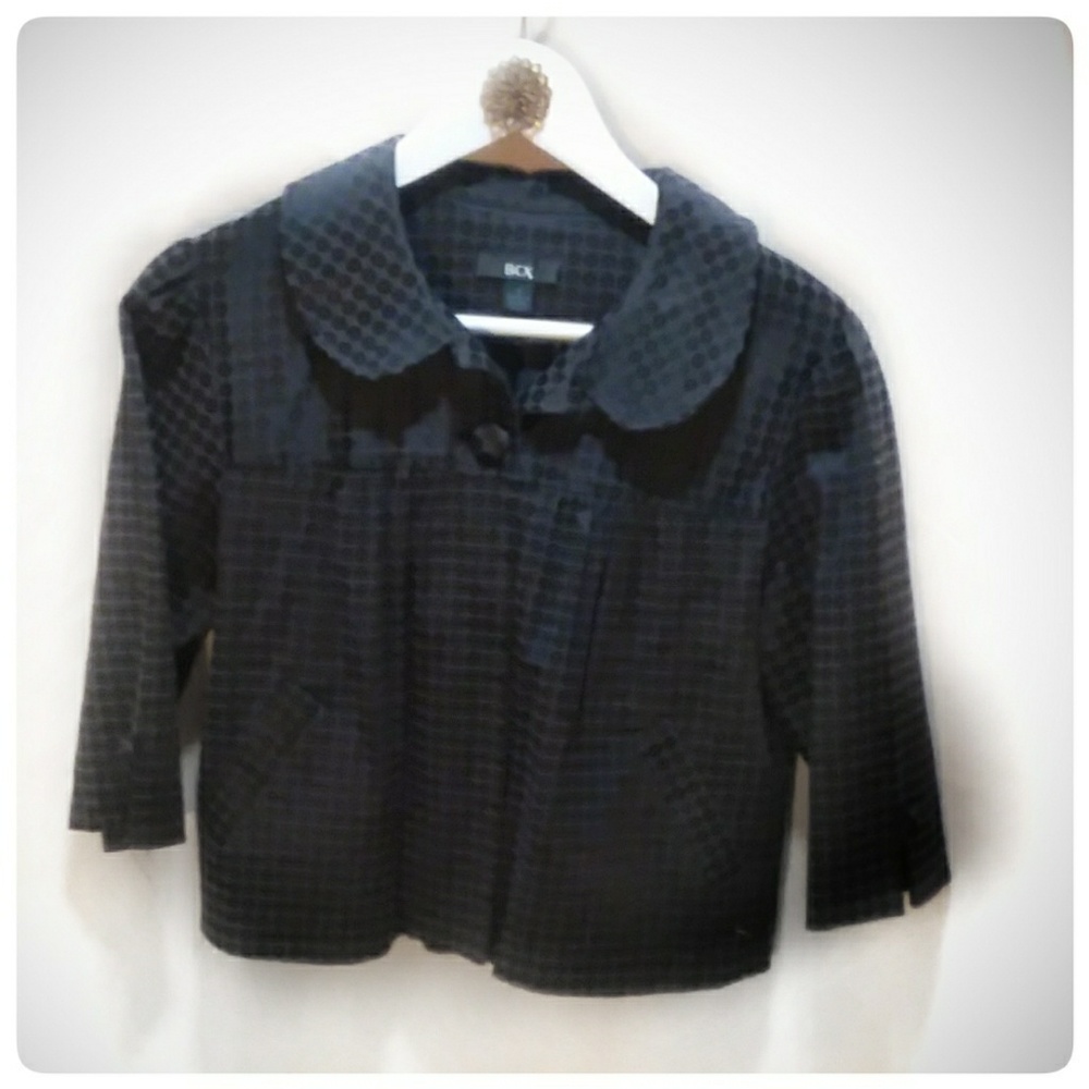 Cropped Shimmery Polka Dot Jacket - Picture 1 of 1